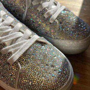 Betsey Johnson Rhinestone SIDNY Sneakers, Size 9.5